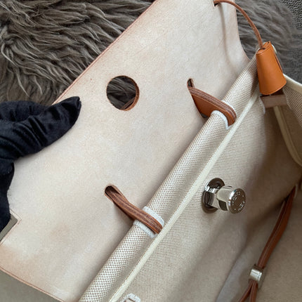Preloved Authentic Hermes Herbag Zip