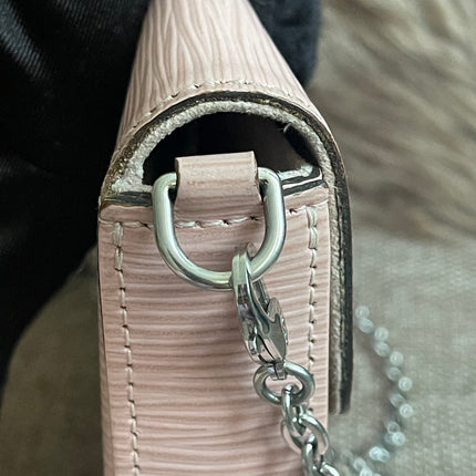 Preloved Authentic Louis Vuitton Felicie Pochette Epi Leather Rose Ballerine