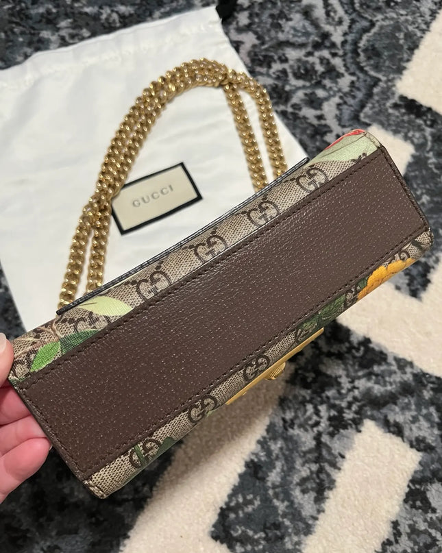 Preloved Authentic Gucci GG Supreme Small Tian Padlock Bag