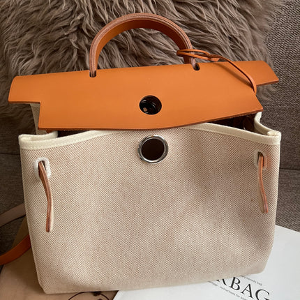 Preloved Authentic Hermes Herbag Zip