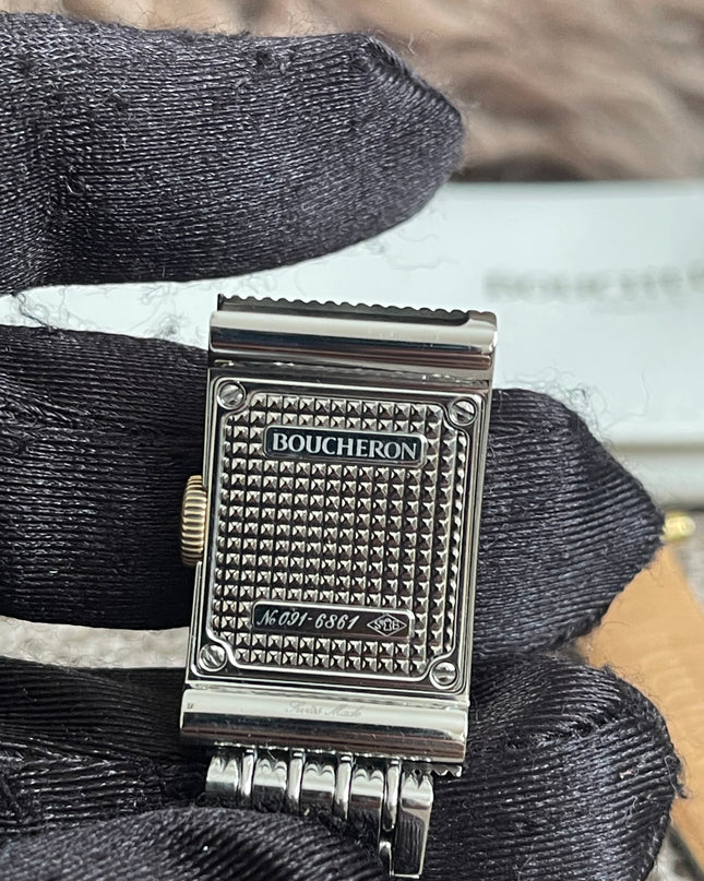 Preloved Authentic Boucheron Reflet Steel Watch with Interchangeable Straps
