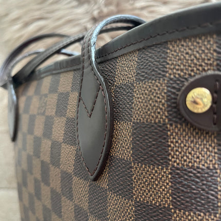 Preloved Authentic Louis Vuitton Neverfull PM — Damier Ebène Canvas