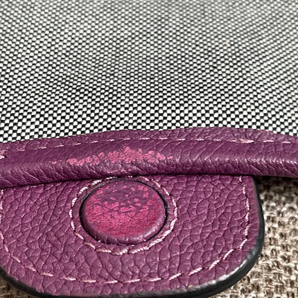 Preloved Authentic Marc Jacobs Interlock Saddle Bag in Plum