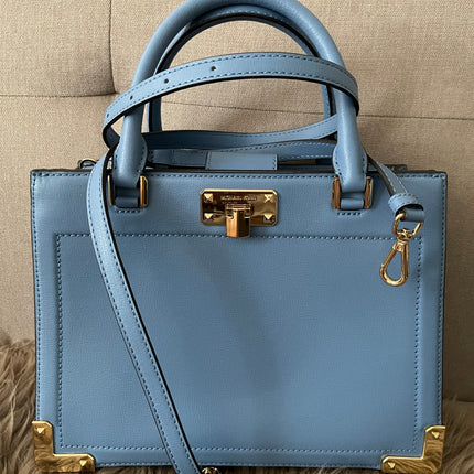Preloved Authentic Michael Kors Kinsley Accordion Satchel