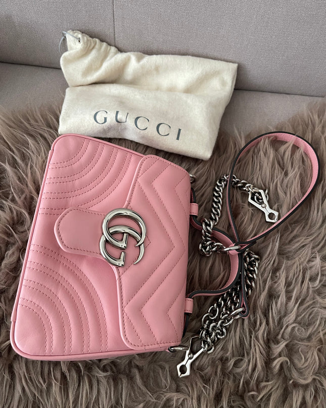 Preloved Authentic GUCCI GG Marmont mini top handle bag