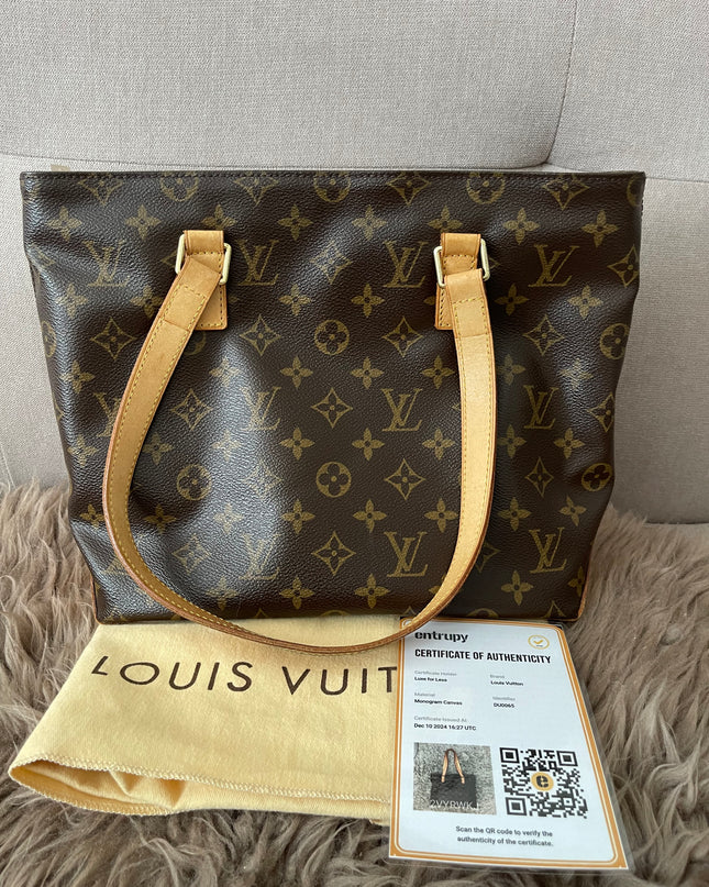 Preloved Authentic Louis Vuitton Cabas Piano Monogram Canvas tote bag