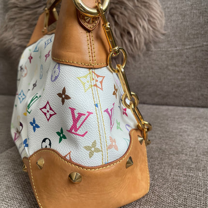 Preloved Authentic Louis Vuitton Monogram Multicolore Judy MM – White