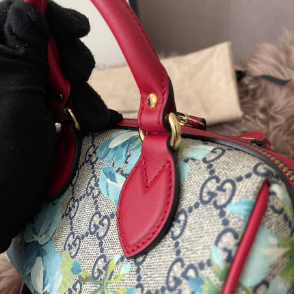 Preloved Authentic Gucci GG Blooms Mini Boston Bag