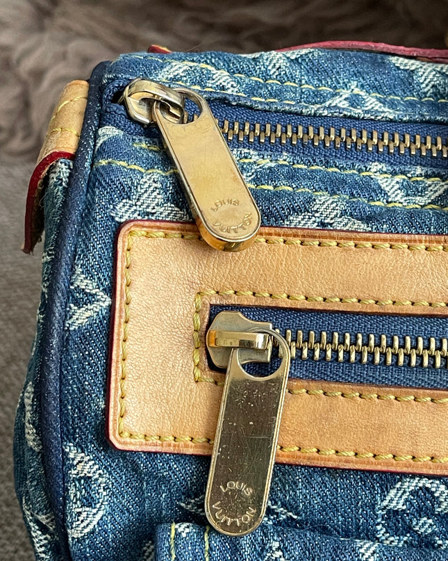 Preloved Authentic Louis Vuitton Neo Speedy Monogram Denim Handbag