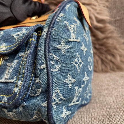 Preloved Authentic Louis Vuitton Neo Speedy Monogram Denim Handbag