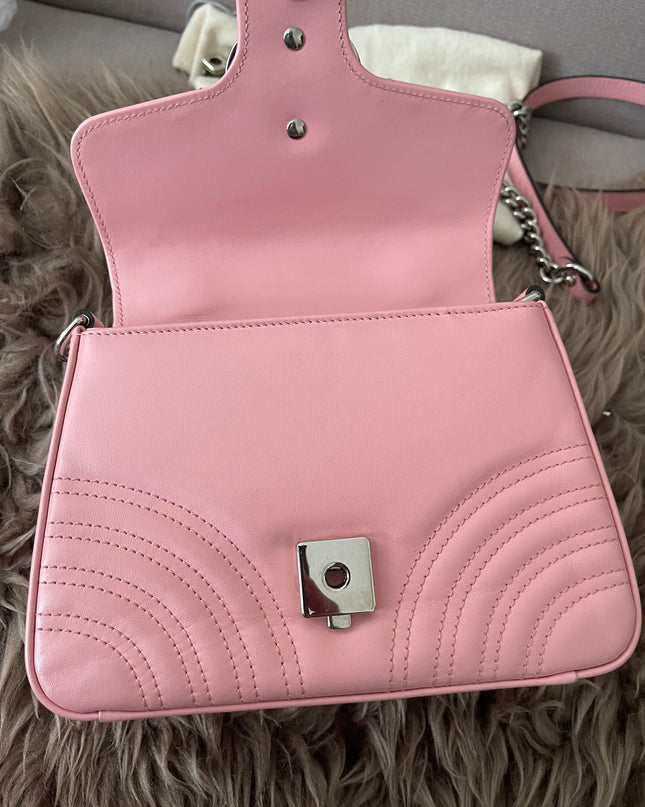 Preloved Authentic GUCCI GG Marmont mini top handle bag