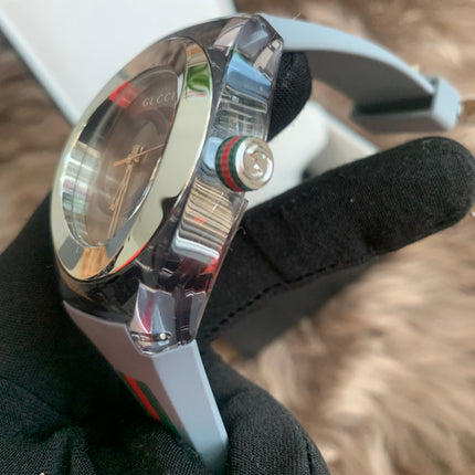 Gucci
Sync Grey Dial and Grey Rubber Strap Unisex Watch 137.1