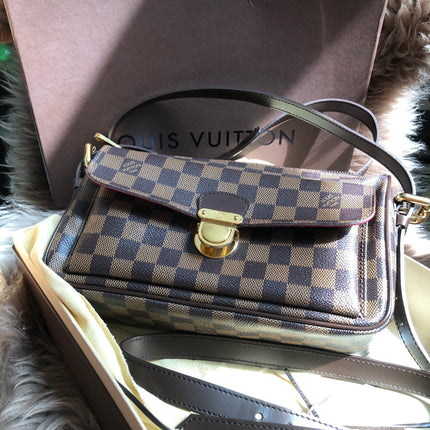 Preloved Louis Vuitton Brown Damier Ebene  Ravello GM