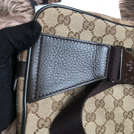 Preloved Gucci Waist Belt Bag GG Canvas