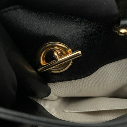 Preloved Authentic Rank A Gucci Horsebit 1955 tote bag in black leather