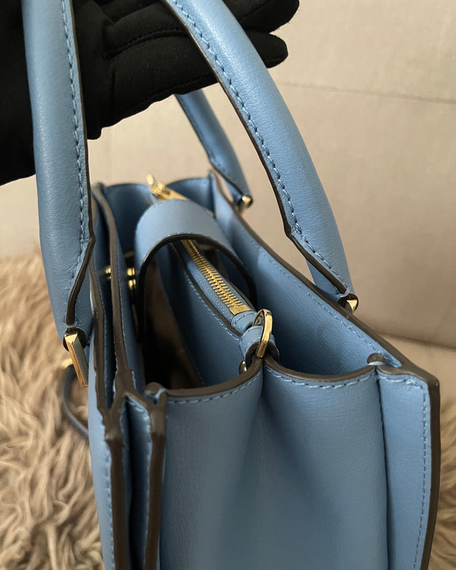 Preloved Authentic Michael Kors Kinsley Accordion Satchel