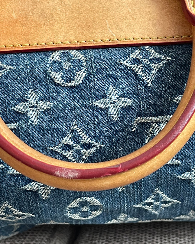 Preloved Authentic Louis Vuitton Neo Speedy Monogram Denim Handbag