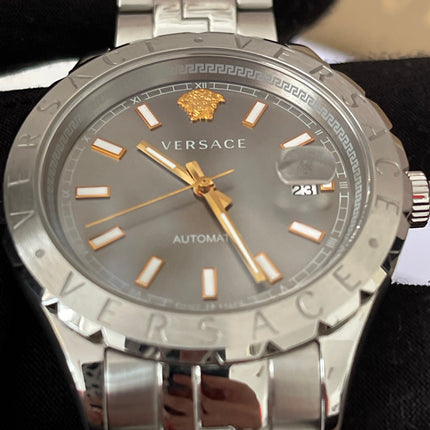 Preloved Authentic Versace Hellenyium Automatic watch with a grey dial