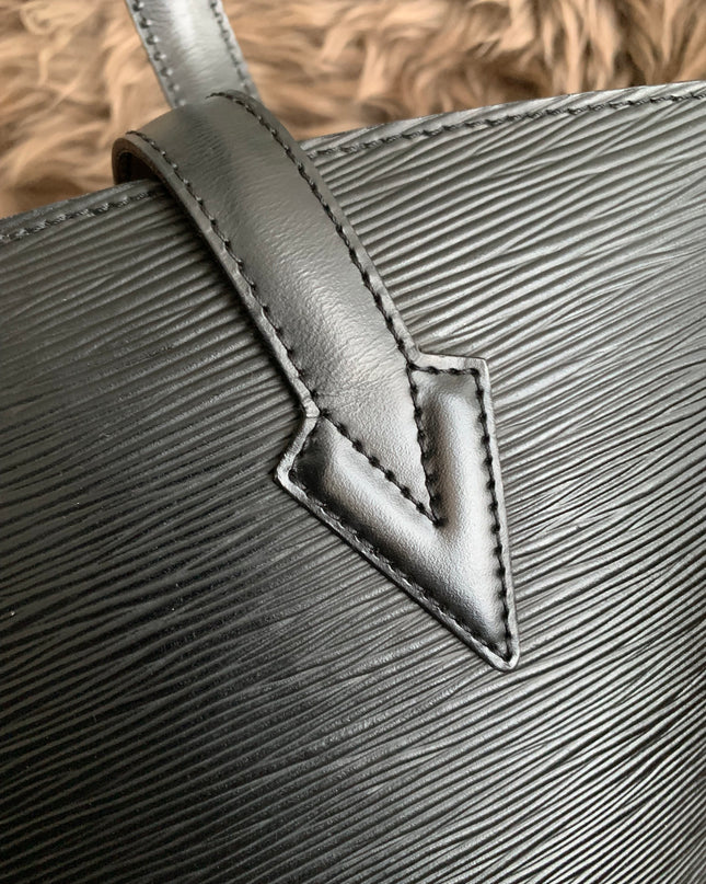 Louis Vuitton Black Epi Leather Saint Jacques PM Tote