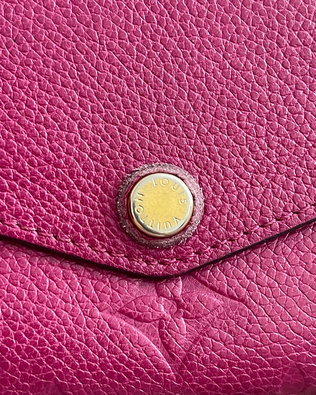 Preloved Authentic Louis Vuitton Monogram Empreinte Sarah Wallet – Fuchsia