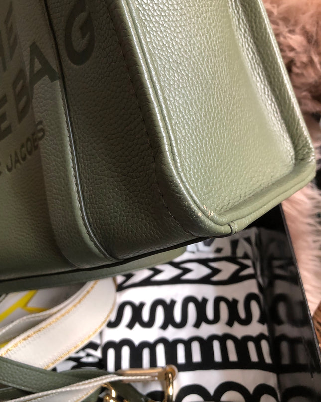 Preloved Marc Jacobs the medium leather tote bag in Green