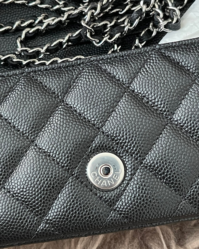 Preloved Authentic Chanel Glasses Case with Chain