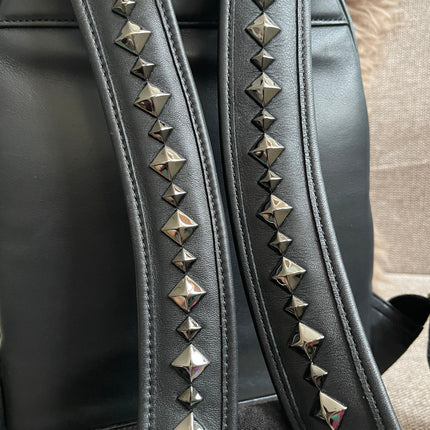 Preloved Authentic MCM Stark Backpack in Blue Black Visetos