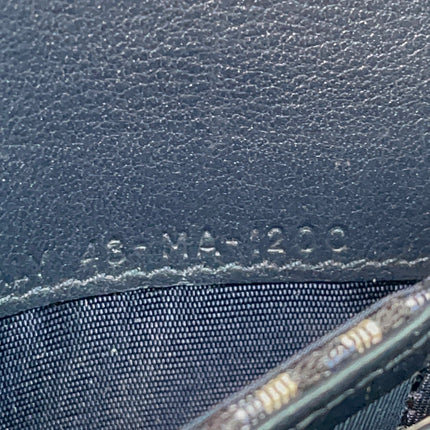 Preloved Authentic Dior Saddle Compact Wallet – Blue Oblique Jacquard