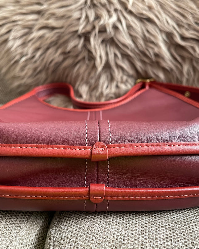 Preloved Authentic Coach Ergo Shoulder Bag in Deep Red