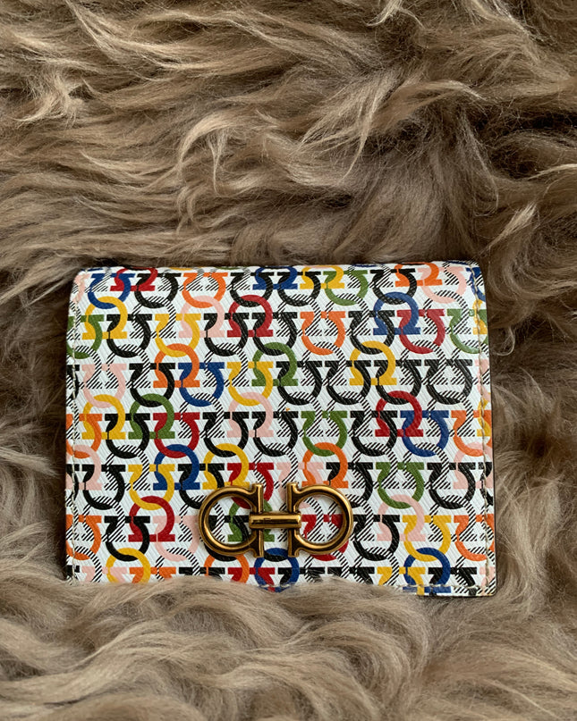 Salvatore Ferragamo Gancini Multicolor Small Wallet