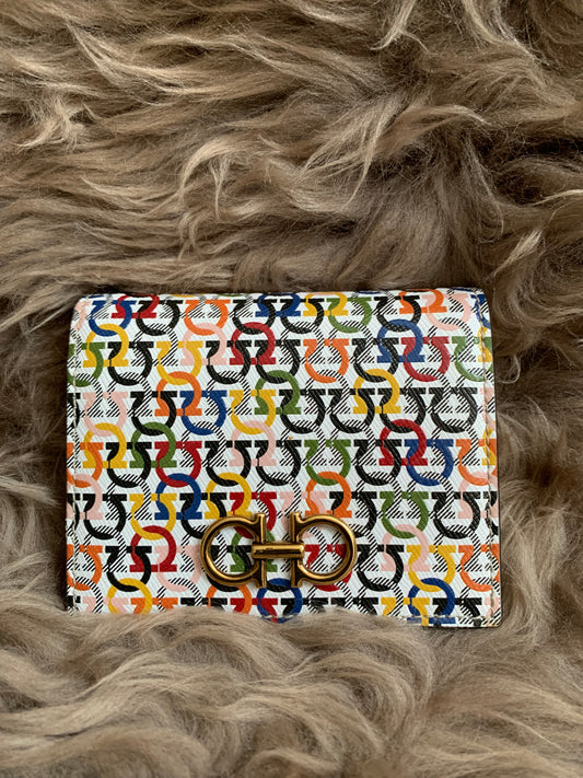 Salvatore Ferragamo Gancini Multicolor Small Wallet