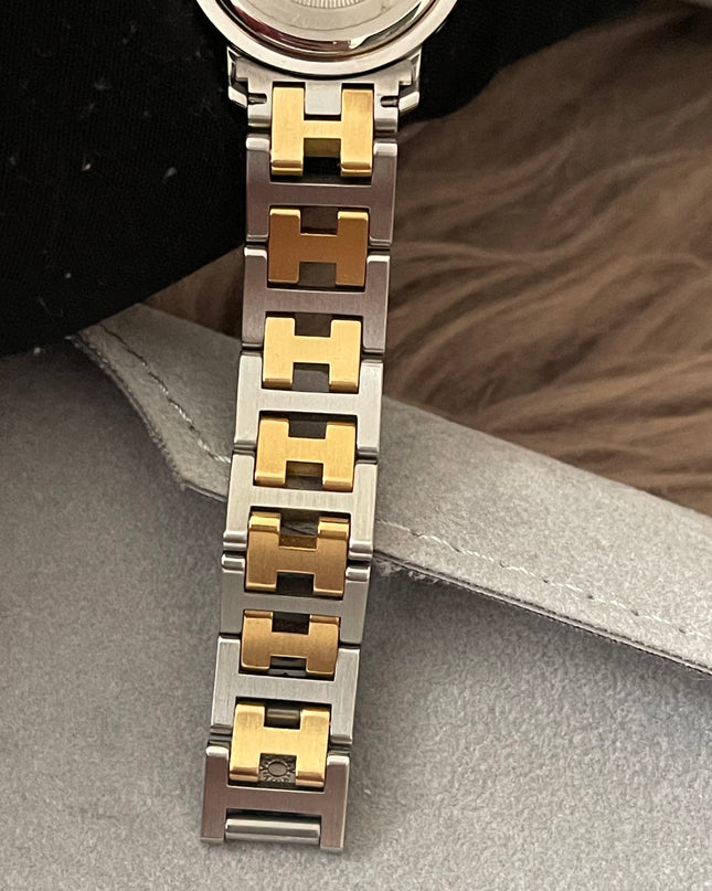 Preloved Authentic Hermès Clipper Watch (2-Tone)