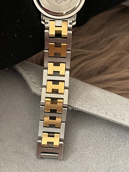 Preloved Authentic Hermès Clipper Watch (2-Tone)