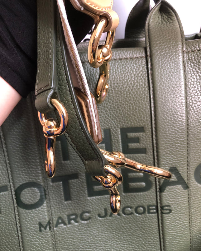 Preloved Marc Jacobs the medium leather tote bag in Green