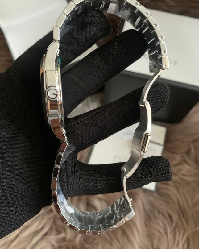 GUCCI Quartz watch/Analog/Stainless steel/BEG/SLV/SS/126.4