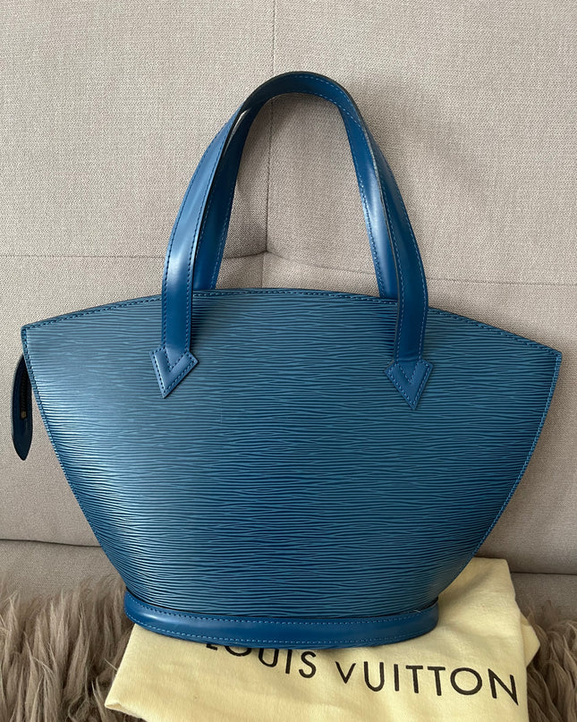 Preloved Authentic Louis Vuitton Saint Jacques bag in blue Epi leather