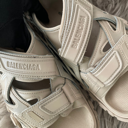 Preloved Authentic Balenciaga Track sandals in beige
