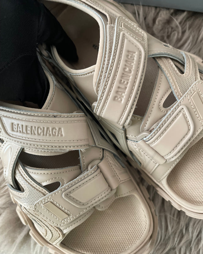 Preloved Authentic Balenciaga Track sandals in beige