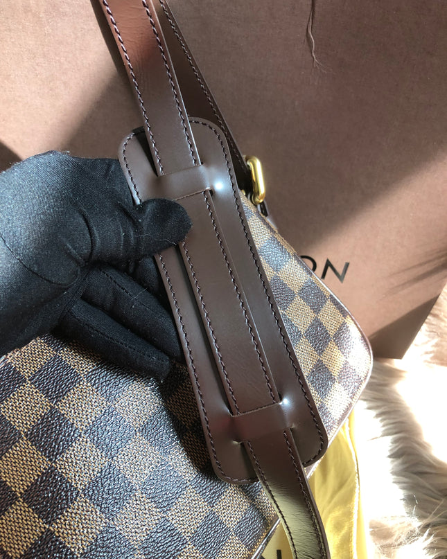Preloved Louis Vuitton Brown Damier Ebene  Ravello GM