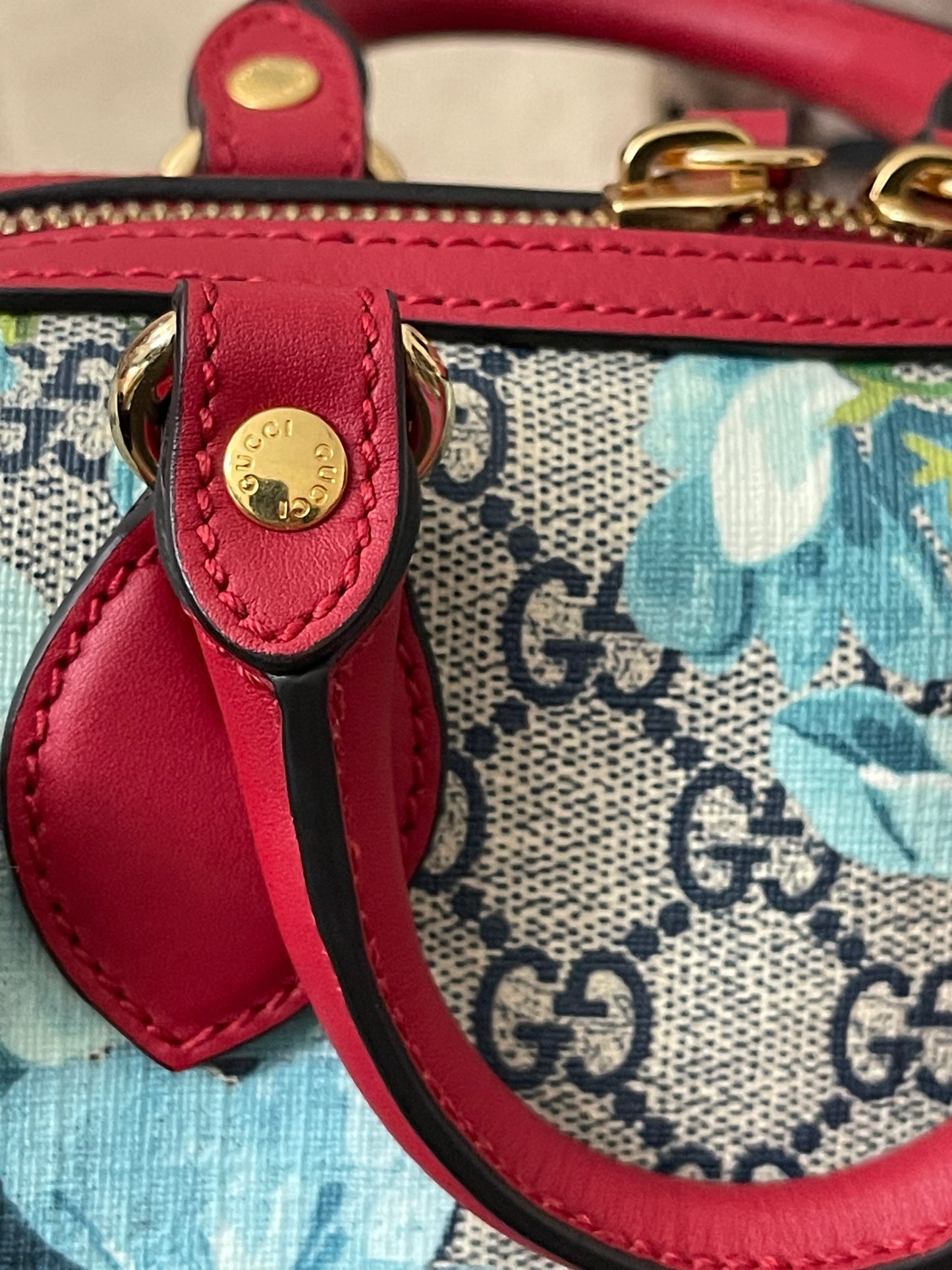 Preloved Authentic Gucci GG Blooms Mini Boston Bag