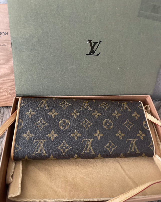 Preloved Authentic Louis Vuitton Monogram Pochette Twin PM cross body bag
