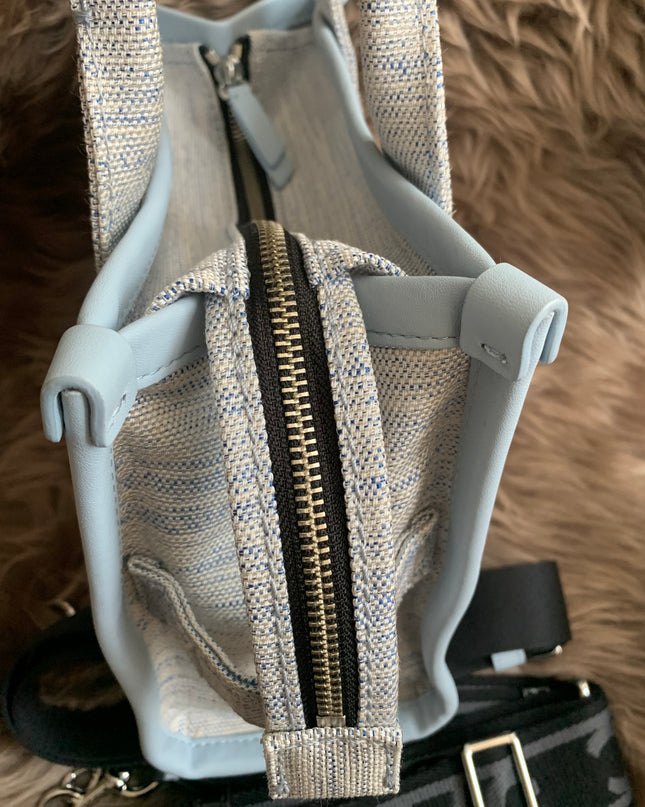 MARC JACOBS 
Canvas Small Summer Tote Bag Blue