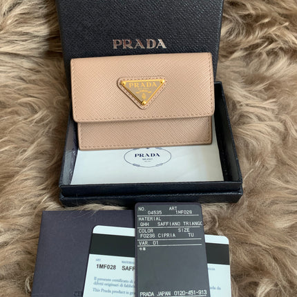 Prada Saffiano leather card holder