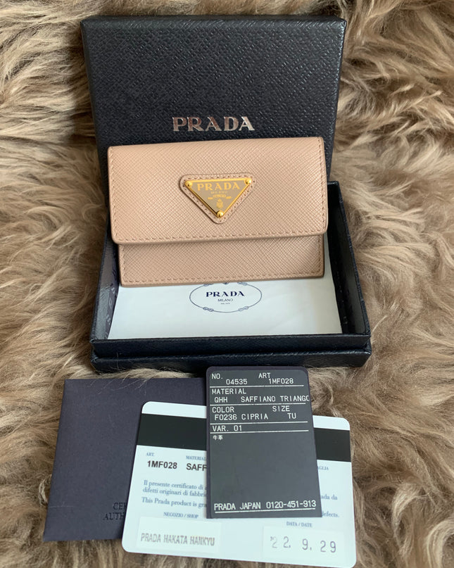 Prada Saffiano leather card holder
