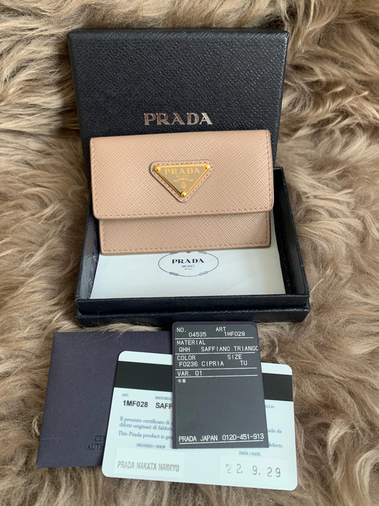 Prada Saffiano leather card holder