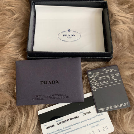 Prada Saffiano leather card holder