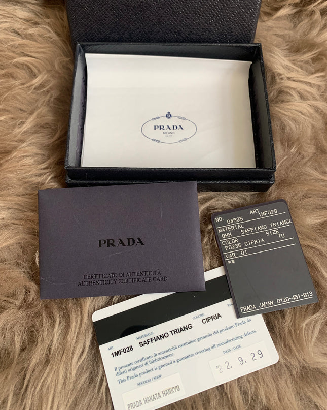 Prada Saffiano leather card holder