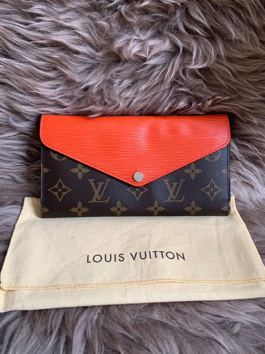 Louis Vuitton Monogram Orange Marie-Lou Wallet