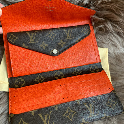 Louis Vuitton Monogram Orange Marie-Lou Wallet