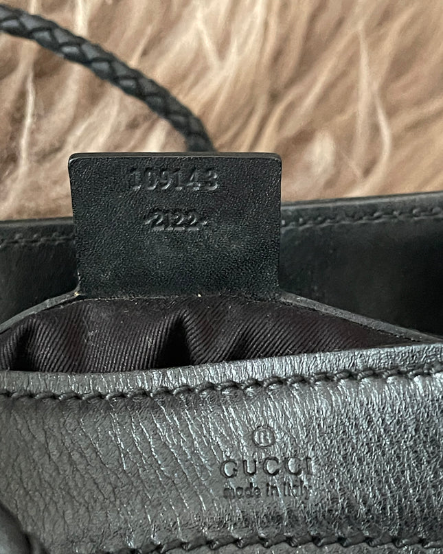 Preloved Authentic Gucci Black GG Canvas Gifford Tote Bag